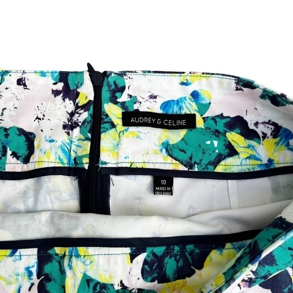 Audrey & Celine A-Line Cotton Blend Skirt EUC - Picture 9 of 9